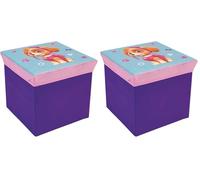 Fun House 712726 Tabouret avec Rangement pour Enfant Pat Patrouille Fille, Vert (Lot de 2)