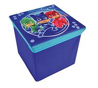 Fun House 712873 PYJAMASQUES Tabouret de Rangement pour Enfant 30 x 30 x 30 cm, Bleu