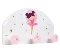 Fun House Porte-manteau pour enfant Danseuse Ballerine 713482 H.37 x L.21,5 x P.68 cm Rose G