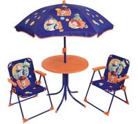 FUN HOUSE Disney Toy Story 713018 Salon de jardin incluant 1 table ronde, 2 chaises, 1 parasol pour enfant