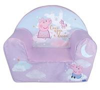 FUN HOUSE | Fauteuil Club Peppa Pig pour Enfants 12 Mois+ | Mousse Légère et Lavable | Dimensions 52 X 33 X 42 Cm | Licence Officielle | Origine France Garantie | Mobilier Bébé Garçon Fille