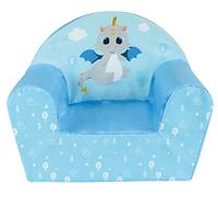 Fun House | Fauteuil Club pour Enfant Léon le Dragon en Mousse | H42 x L52 x P33 cm | Origine France Garantie | Fauteuil Bébé Dès 12 Mois | Housse Lavable | Mobilier Chambre Bébé | Idée Cadeau
