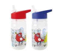 FUN HOUSE JEUX OLYMPIQUES PARIS 2024 GOURDE AVEC PAILLE JO 380 ML POUR ENFANT - VAISSELLE REUTILISABLE - ROUGE OU BLEU