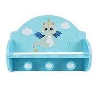 Fun House Étagère porte-manteau Léon le Dragon 713338 H.33 x L.45 x P.14 cm pour enfant