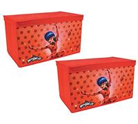 MIRACULOUS - Lot de 2 coffres à jouets pliables