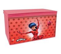 Fun House - Coffre à jouets pliable 713486 Miraculous Ladybug - 55,5 x 34,5 x 34 cm - Rouge