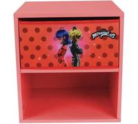 Fun House Chevet MIRACULOUS 713484 Ladybug avec tiroir H36 x L33 x P30 cm pour enfant