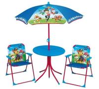 Fun House Pat Patrouille salon de jardin composé d'une table, de 2 chaises pliables et un parasol pour enfant