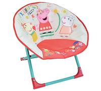 FUN HOUSE | Siège Lune Pliable pour Enfant Peppa Pig | H47 x L54 x P45 cm | Licence Officielle | Chaise Pliante Intérieur Extérieur | Idée Cadeau Été Jardin | 713474