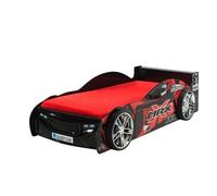 Pack - Lit Enfant Voiture & Matelas MRX 90x200cm Noir