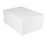 FUNCAKES Boîte à gâteau Vierge 40 cm x 30 cm x 15 cm, Carton, Blanc, 40 x 30 x 15 cm