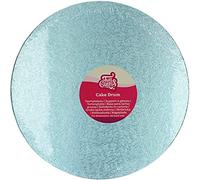 FunCakes Cake Drum Rond Ø30,5 cm - Bleu Bébé : Cake Drum Rond, Base pour présenter des gâteaux, Haute qualité, Aspect luxueux, 1 pièce.