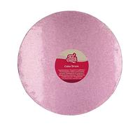 plateau à gâteau rond 30cm rose - f80940