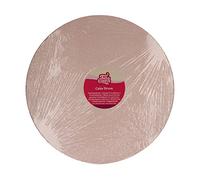 FunCakes Cake Drum Round Ø35,5 cm - Rose Gold : Cake Drum rond, base pour la présentation de gâteaux, haute qualité, aspect luxueux, 1 pièce.