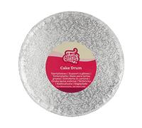 FunCakes Cake Drum Round, Semelle à Gâteau, Silver, Ø 20 cm | Semelle à gâteau ronde, Réutilisable, Pour présenter gâteaux et pâtisseries, Qualité supérieure
