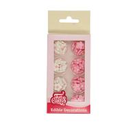 FunCakes Décorations en Sucre Little Flower Mix: Prêt à l'emploi pour la décoration de gâteaux, pour les cupcakes, les muffins et autres, Edible Sugar Decorations - Set/32