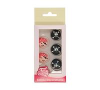 FunCakes Décorations en Sucre Pirates: Prêt à l'emploi pour la décoration de gâteaux, pour les cupcakes, les muffins et autres, Edible Sugar Decorations - Set/12