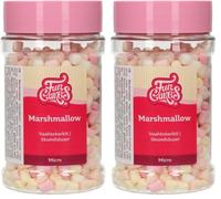 FunCakes Micro Guimauves: Sprinkles gâteau, bon goût, parfait pour la décoration de gâteaux, Sprinkles Cupcake 50 grammes. (Lot de 2)