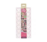 FunCakes Moule à Chocolat Cœur: moule à chocolat transparent, chocolats fins et détaillés, sans BPA