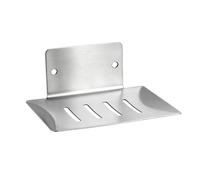 FuncHardwa Porte-savon en acier inoxydable 304 - Montage mural - Auto-vidant - Pour salle de bain et baignoire - Argenté