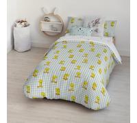 FUNDA NÓRDICA CON BOTONES 100% ALGODÓN MODELO TWEETY VICHY PARA CAMA DE 105 (180X240 CM)