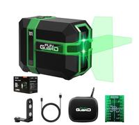 Funguard Niveau Laser, Autonivelant, Support magnétique, Rechargeable(Vert) | Type C, lignes laser croisées, étanche, mode pulsé, support à 360°, construction, décoration d'intérieur, bricolage, etc.