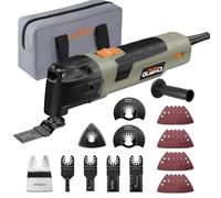 Funguard Outil Multifonction Oscillant 300W,6 vitesses, kit de 30 pièces | 15000-22000RPM, Angle Oscillant 3.5 °, Poignée Auxiliaire, Multi Outils Oscillants pour Couper,Poncer,Gratter,Scier