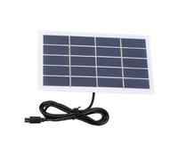 Funien Chargeur de Panneau Solaire en Silicium Polycristallin 2W, étanche, pour Caméras de sécurité Extérieures, Lumières Jardin, Installation Facile