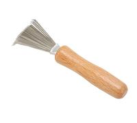 Funien Nettoyeur de Brosse à Cheveux en Acier Inoxydable, Outil D'élimination de la saleté des Cheveux pour le Salon à Domicile, Outil Nettoyage Peigne Durable Professionnel et Portable