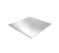 Funien Planche à Découper en Acier Inoxydable, Planche de Comptoir à Bord en Forme de L, Pâte Antidérapante, Pétrir Antidérapante, (Profondeur 30 Longueur 30 plié d'un côté)
