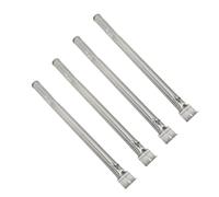 Funien Tube de Brûleur de Gril à Gaz Tube Brûleur Gril Remplacement Barbecue Tuyau Universel Réglable en Acier Inoxydable avec Plaque Chauffante