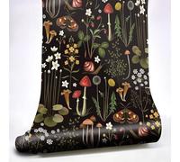 funlife autocollant mural Sticker Forêt Noire Rétro Fleur Imperméable Peler et coller Salon Mobilier Chambre à Coucher 40x250cm