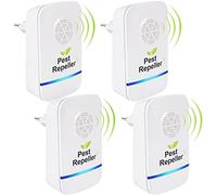 Funmo 4pcs Répulsif Ultrason-sans Odeur-Appareil Prise Anti Moustique pour Multi-Insectes,Souris,Cafards,Araignée,Mouches,Fourmis,Punaises, puces et Mites etc