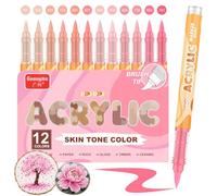 Funnasting Stylo de peinture acrylique couleur peau, marqueur acrylique