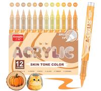 Funnasting Stylo de peinture acrylique couleur peau, marqueur acrylique