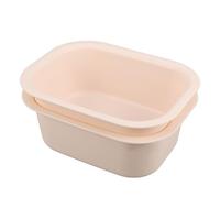 FUNNETOYU 2 Pièces Bac à Laver Plastique pour Table à Langer Garçon Fille Bassin Rectangulaire Antidérapant Multifonction pour Bain Visage Lessive Trempage Accessoire de Nurserie