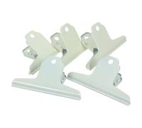 FUNNETOYU 5 Pièces Pince à Documents en Fer Blanc pour Usage Quotidien et Voyages D'affaires, Protection avec Construction Robuste et Solide