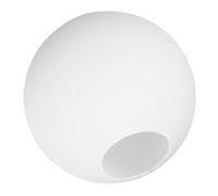 FUNNETOYU Abat-jour en verre sphérique de remplacement pour lampe de table et lampadaire 130 mm diamètre 42 mm ouverture utilisable à domicile améliore l'éclairage 1 pièce blanc