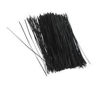 FUNNETOYU Attaches l'usure de Pièces Lot à Fixation Résistantes 1000 Torsadées Robustes en Fer Plastique Noir Organisation et Plantes de Câbles de Jardin