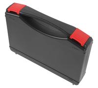 FUNNETOYU Boîte à Outils Transport Sécurisé Plastique Noire Résistante aux Chocs et Robuste, Petite Mallette Portative Rangement des Outils Essentiels