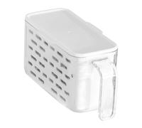 FUNNETOYU Boîte de Rangement Transparente avec Poignée Ergonomique Compartiments Divisés pour Fruits et Légumes Conserve la Fraîcheur Organise Réfrigérateur Boîte Stockage Cuisine Pratique