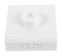 FUNNETOYU Contrôleur de Vitesse pour Ventilateur de Plafond Panneau Mural à Montage Apparent avec Interrupteur Off Bouton Rotatif Ajustable Installation Facile Remplacement pour Chambre
