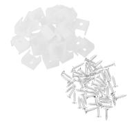 FUNNETOYU Fixes pour Ruban LED Protection Renforcée Faciles à Installer 100 Clips en Plastique Pp et Fer pour Bandes Lumineuses LED Cuisines et Salons