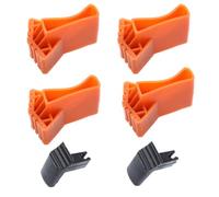 FUNNETOYU Housse D'échelle Antidérapante, Pièces D'échelle en Caoutchouc Noir, Lot de Set, pour Échelle D'extension et Échelle en Bambou, Usage Domestique