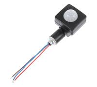 FUNNETOYU Interrupteur à Détection Infrarouge Pir pour Projecteur LED Extérieur, Angle D'induction 160° Ajustable, Capteur de Mouvement Délai Réglable, pour Escalier Intérieur