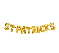 FUNNETOYU Lot de Ballons en Aluminium Dorés Forme Trèfle à Quatre Feuilles pour Décoration Saint-patrick, pour Fond Photo ou Bar, 16 Pouces
