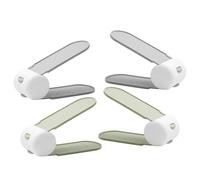 FUNNETOYU Organisateur de Rangement à Chaussures Réglable 4 Pièces en PP Vert Double Couche Design Créatif pour Placard, Protège et Range Chaussures Athlétiques et Talons Hauts