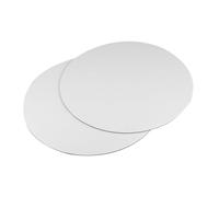 FUNNETOYU Panneaux de Toile Ronde Blanche Cadre Tendu pour Peinture à L'huile et Acrylique 6pcs en Canvas 30cm pour Peinture DIY et Décor Mural