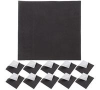 FUNNETOYU Serviettes de Cocktail Noires Lot de 20 Feuilles en Papier Double Couche pour Décorations de Fête et Anniversaires, Usage pour Toutes Tailles de Rassemblements