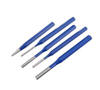 FUNNETOYU Set de 5 Poinçons Cylindriques en Acier au Chrome Vanadium, Traités Thermiquement pour Réduire L'éclatement Fendillement, Travail du Bois Perçage Précis